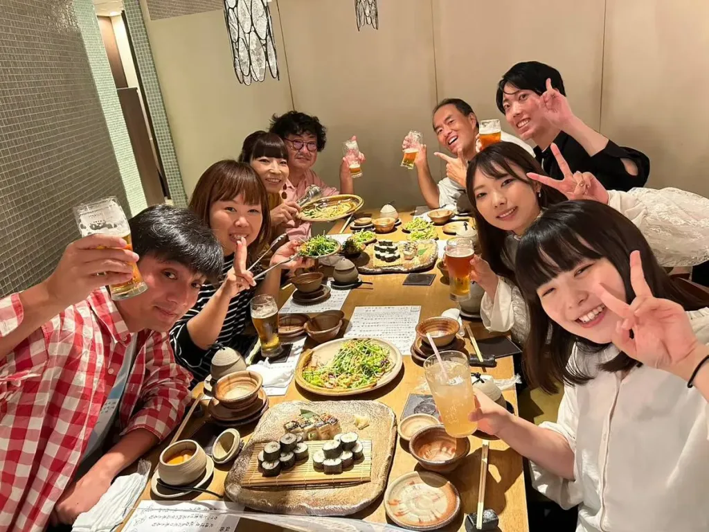 吹奏楽団晴吹飲み会の様子