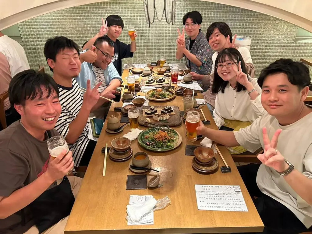 吹奏楽団晴吹飲み会の様子