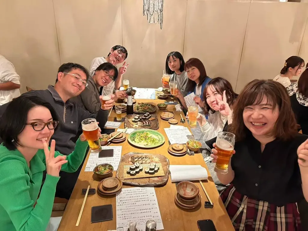 吹奏楽団晴吹飲み会の様子