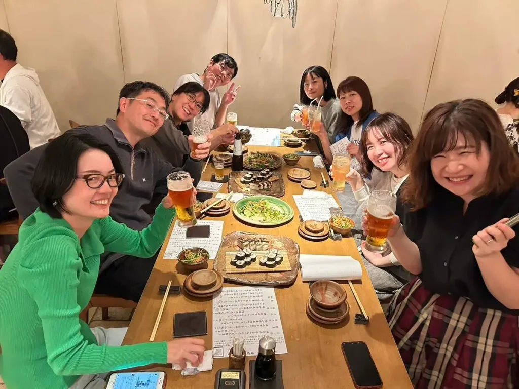 吹奏楽団晴吹飲み会の様子