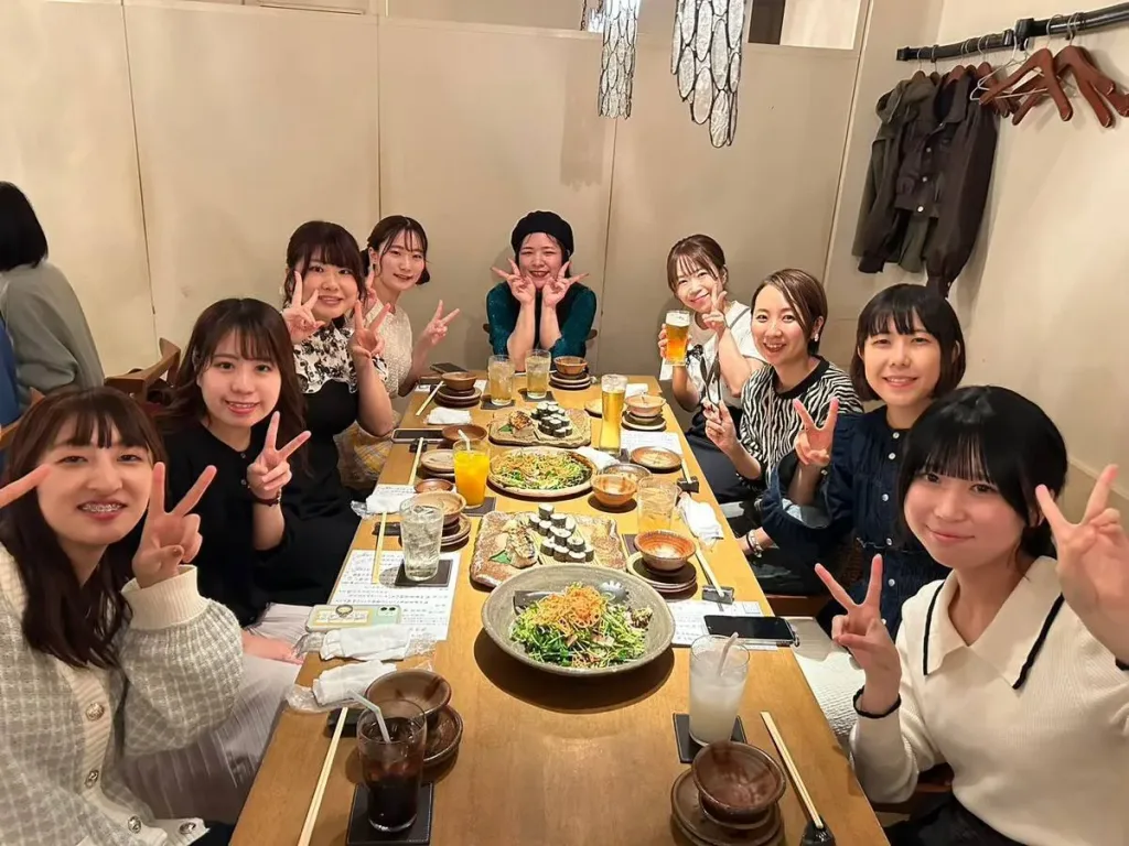 吹奏楽団晴吹飲み会の様子