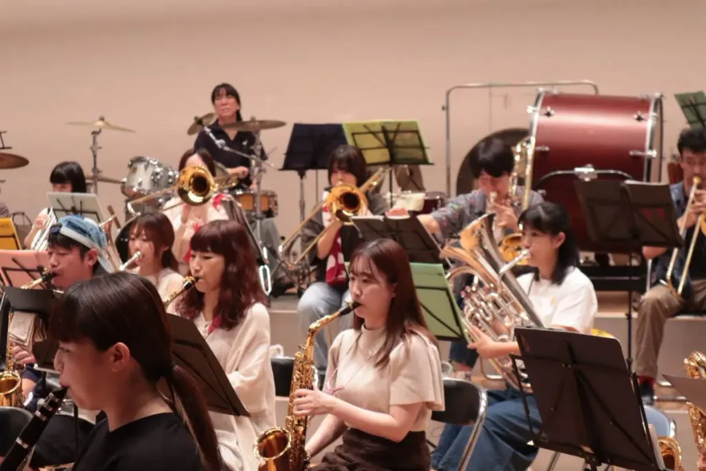吹奏楽団晴吹の練習風景