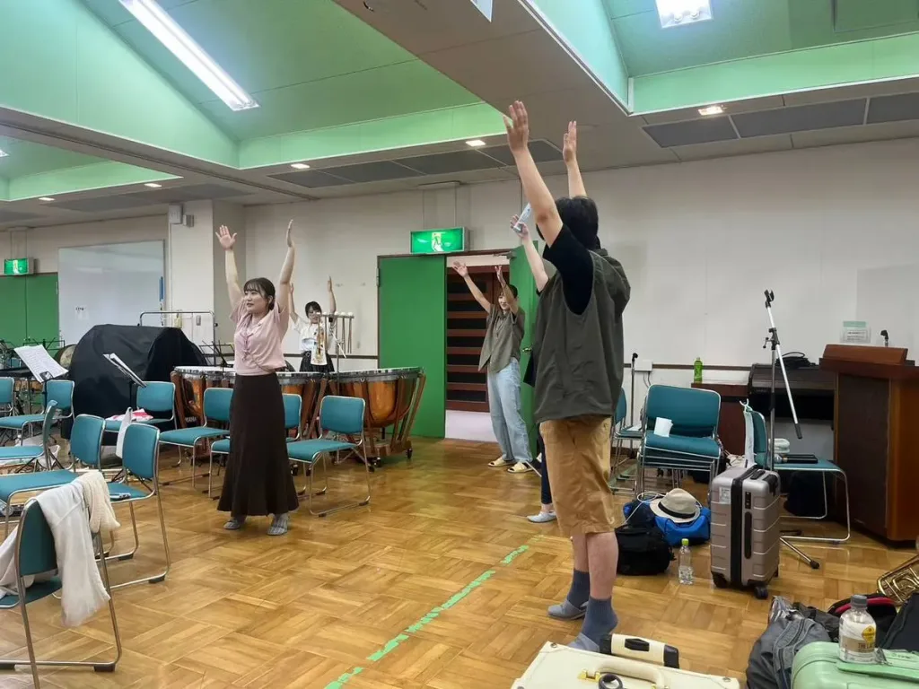 吹奏楽団晴吹の練習風景