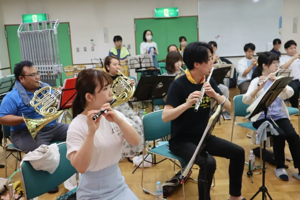 吹奏楽団晴吹の練習風景