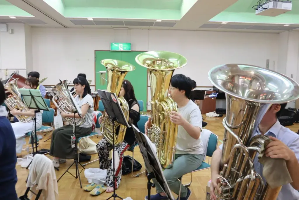 吹奏楽団晴吹の練習風景
