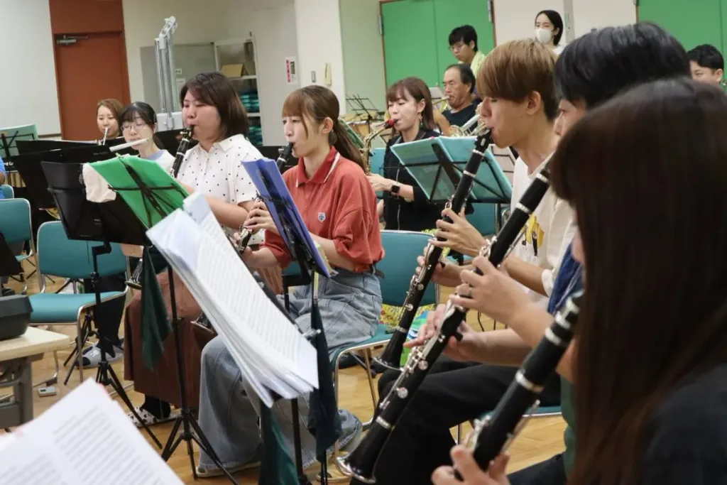 吹奏楽団晴吹の練習風景