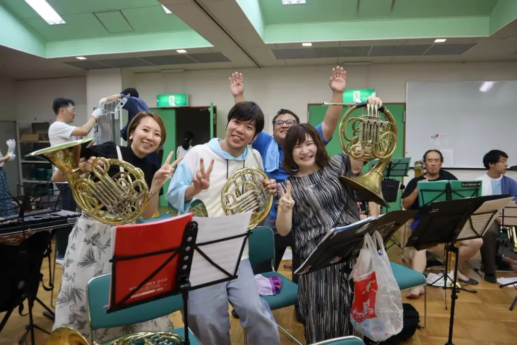 吹奏楽団晴吹の練習風景
